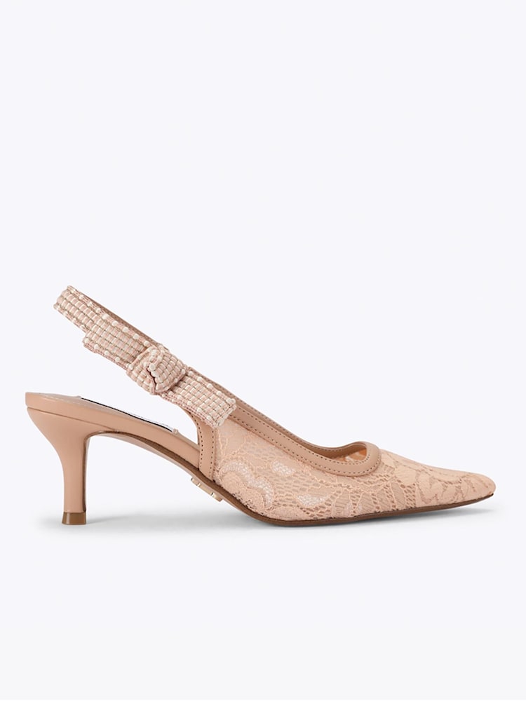 Steve Madden Pink Ensemble Slingback Shoes - Image 1 of 4 Steve Madden Pink Ensemble Slingback Shoes - Image 1 of 4