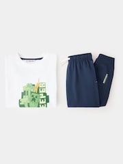 Mango Blue Minecraft Pyjamas - Image 3 of 4