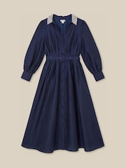 Monsoon Hallie Embellished Collar Midi Shirt Dress - Εικόνα 4 από 4