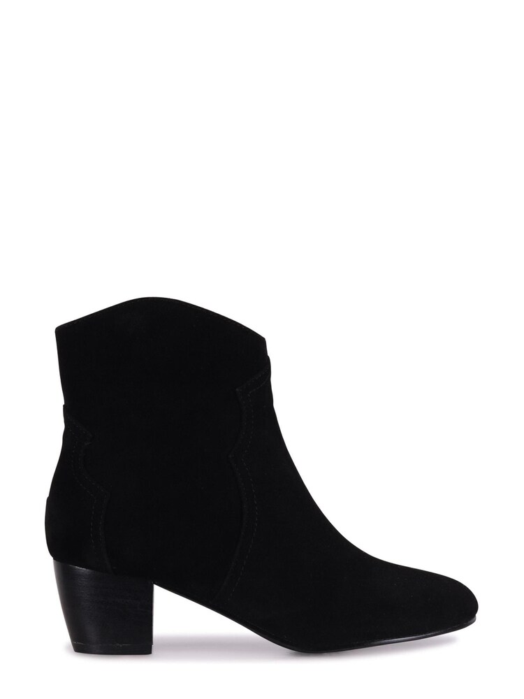 Linzi Black Josie Western Style Ankle Boots With Pointed Toe - Image 2 of 4 Linzi Black Josie Western Style Ankle Boots With Pointed Toe - Image 2 of 4