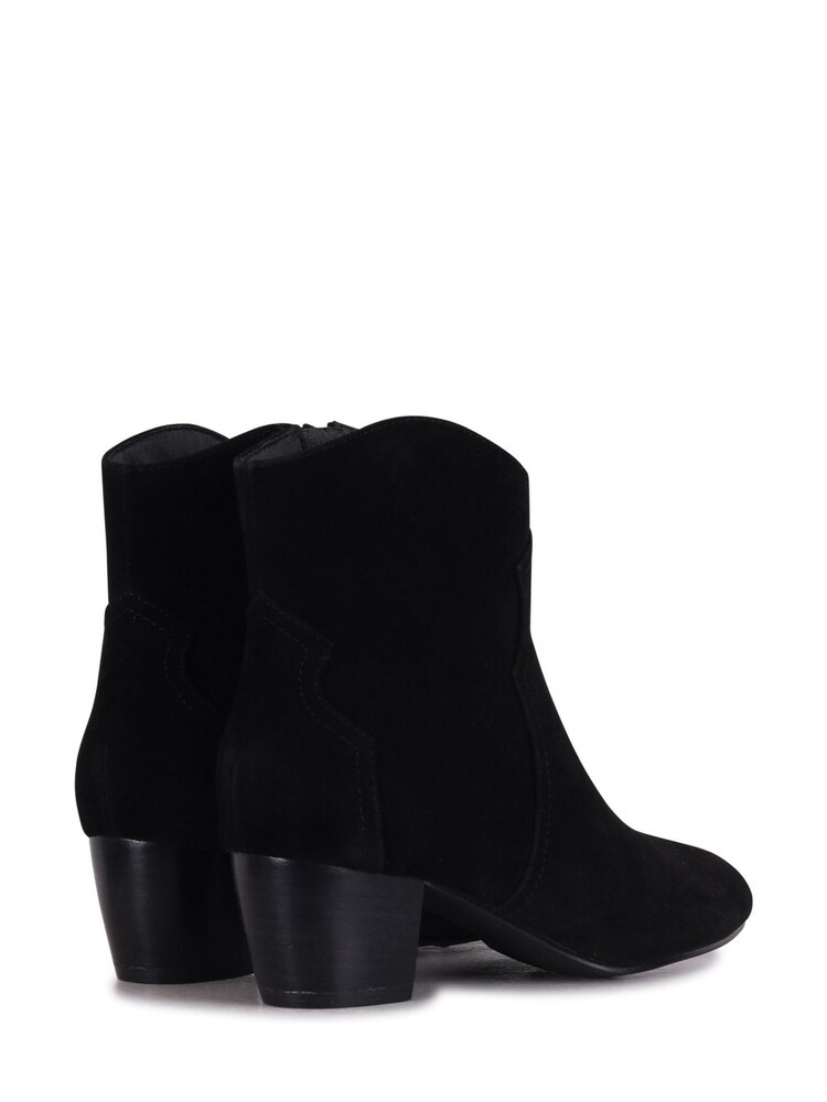 Linzi Black Josie Western Style Ankle Boots With Pointed Toe - Image 4 of 4