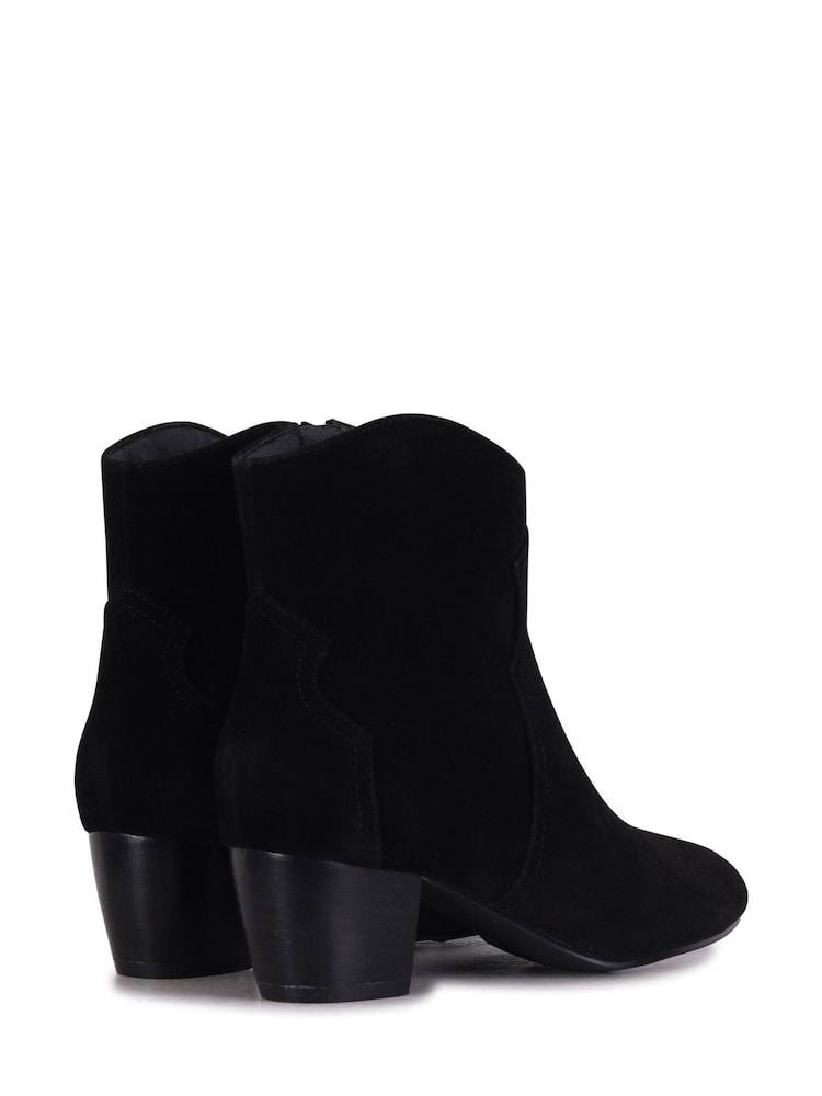 Linzi Black Josie Western Style Ankle Boots With Pointed Toe - Image 4 of 4 Linzi Black Josie Western Style Ankle Boots With Pointed Toe - Image 4 of 4