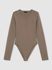 Atelier Silk-Blend Jersey Long-Sleeve Bodysuit - Image 2 of 6