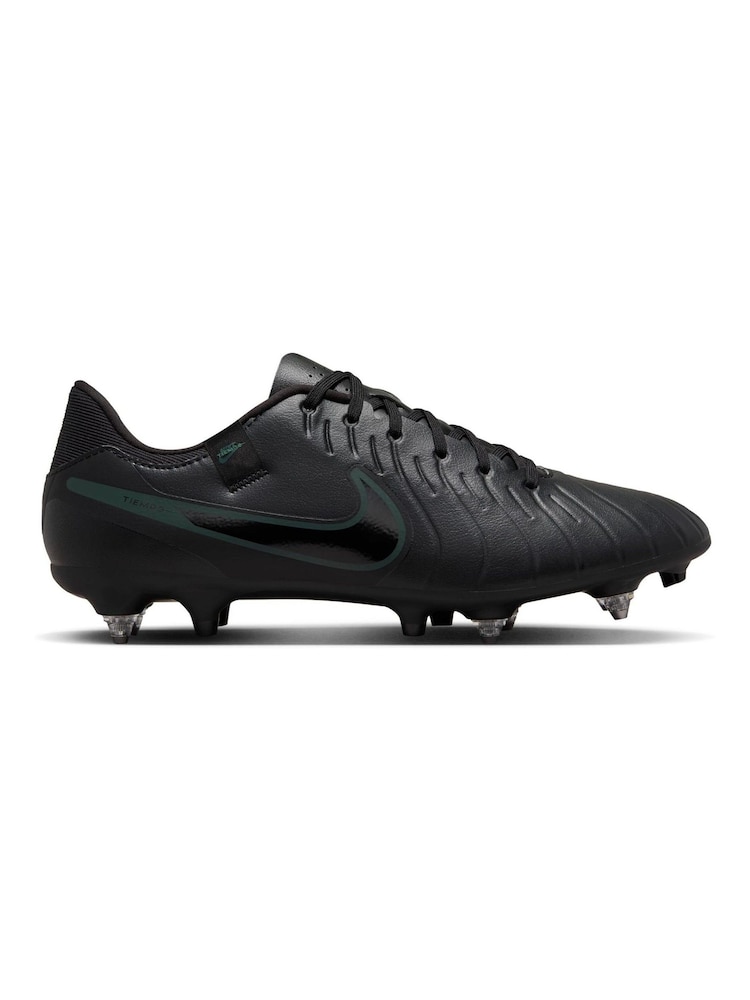Nike Black/Green Adults Tiempo Legend 10 Academy Soft Ground Football Boots - Image 1 of 12