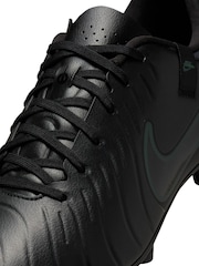 Nike Black/Green Adults Tiempo Legend 10 Academy Soft Ground Football Boots - Image 9 of 12