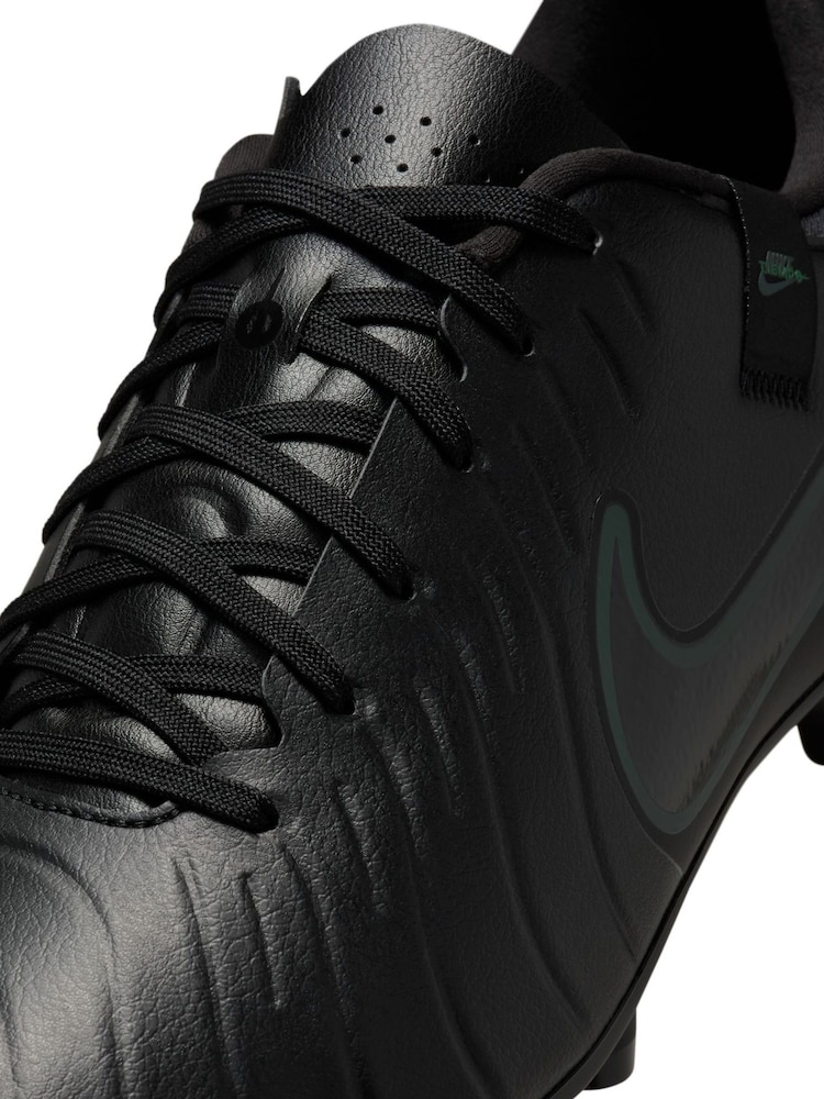 Nike Black/Green Adults Tiempo Legend 10 Academy Soft Ground Football Boots - Image 9 of 12