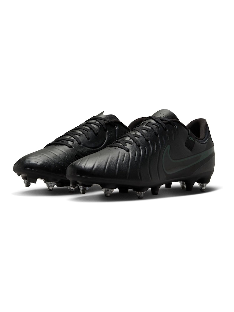 Nike Black/Green Adults Tiempo Legend 10 Academy Soft Ground Football Boots - Image 2 of 12