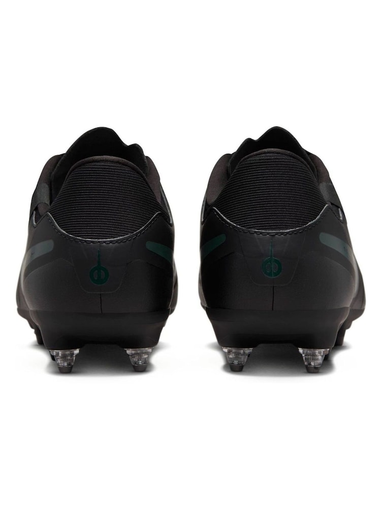 Nike Black/Green Adults Tiempo Legend 10 Academy Soft Ground Football Boots - Image 3 of 12