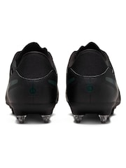 Nike Black/Green Adults Tiempo Legend 10 Academy Soft Ground Football Boots - Image 6 of 12