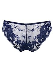 Pour Moi Navy/Lavender Brazilian Amour Briefs - Image 4 of 4