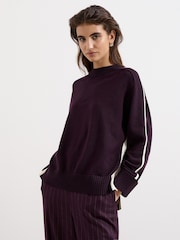 Phase Eight Red Hallie Tipped Jumper - Image 1 of 7