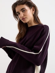 Phase Eight Red Hallie Tipped Jumper - Image 6 of 7