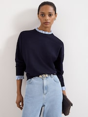 Phase Eight Blue Jenna Navy Jumper - Image 1 of 7