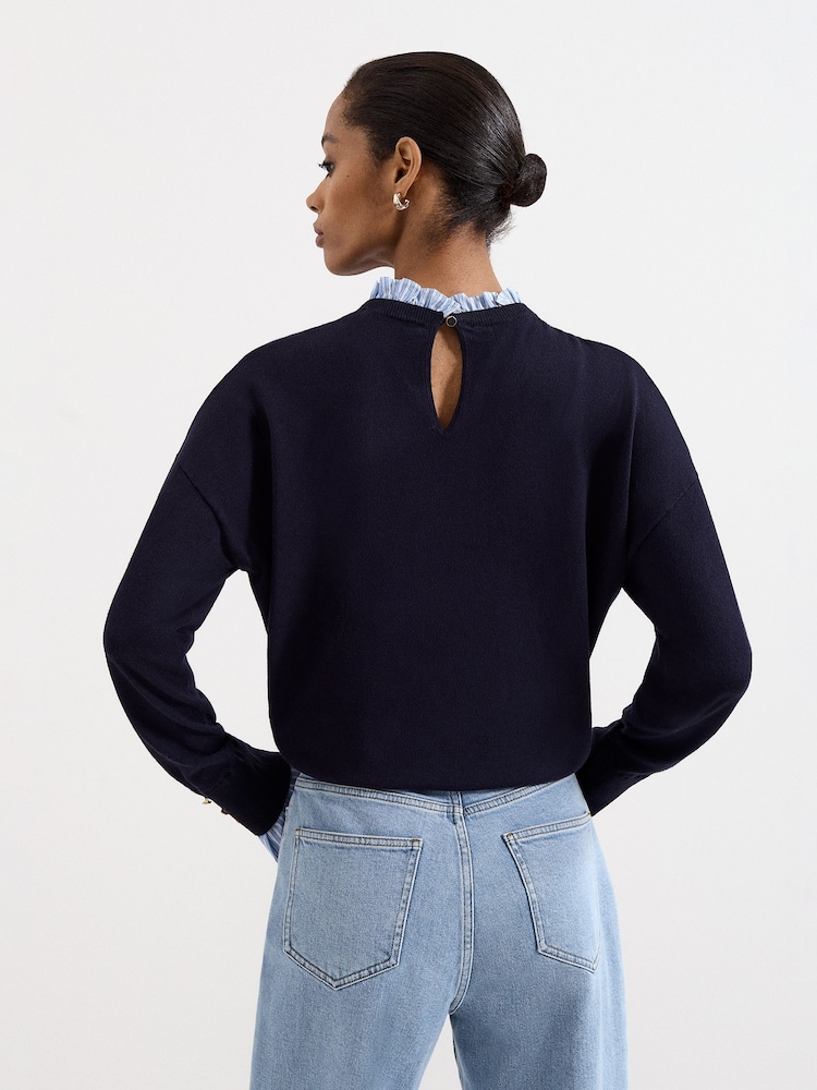 Phase Eight Blue Jenna Navy Jumper - Image 2 of 7 Phase Eight Blue Jenna Navy Jumper - Image 2 of 7