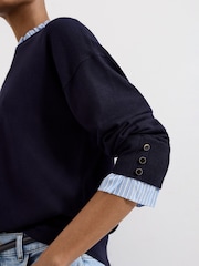 Phase Eight Blue Jenna Navy Jumper - Image 5 of 7
