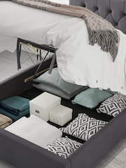 Aspire Furniture Grey Olivier End Lift Ottoman Storage Bed - Image 3 of 4