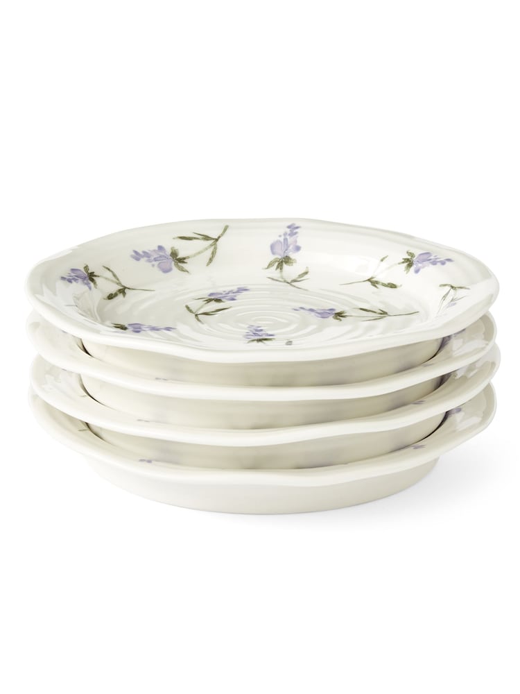Portmeirion Sophie Conran Lavandula Set of 4 Tea Plates - Image 2 of 5