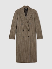 Atelier Wool-Blend Textured Double-Breasted Coat - Image 2 of 8