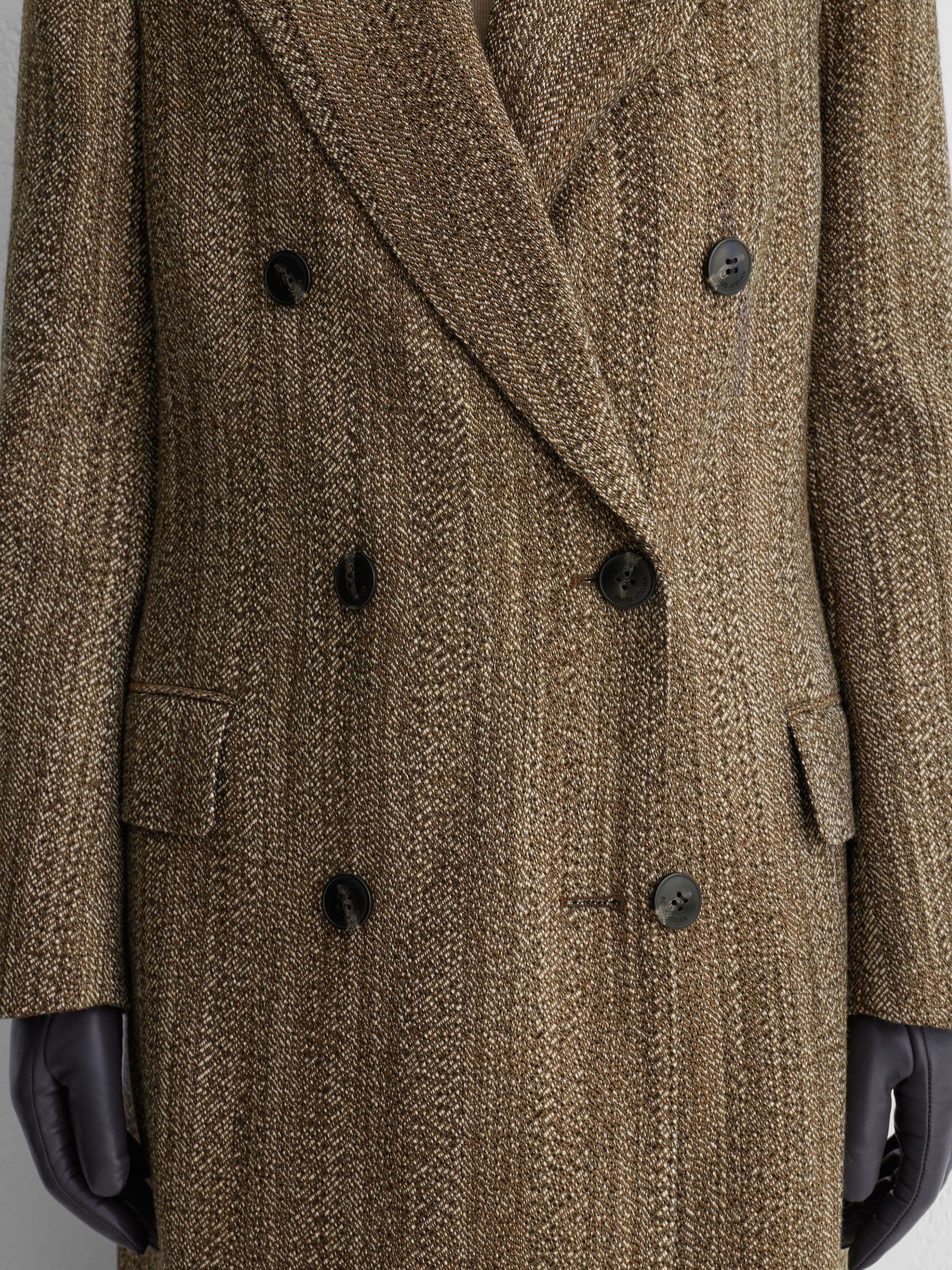 Buy Atelier Wool-Blend Textured Double-Breasted Coat from Next USA