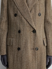Atelier Wool-Blend Textured Double-Breasted Coat - Image 7 of 8