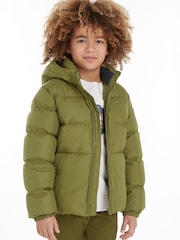 Tommy Hilfiger Kids Essential Daunenjacke, Grün - Bild 1 von 6