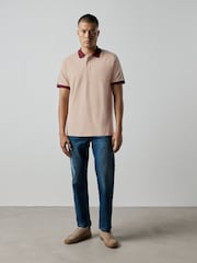 Stone Overarm Stripe Pique Polo Shirt - Image 2 of 7