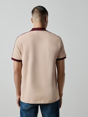 Stone Overarm Stripe Pique Polo Shirt - Image 3 of 7