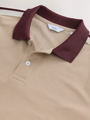Stone Overarm Stripe Pique Polo Shirt - Image 7 of 7