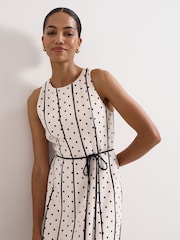 Phase Eight Cream Kimberly Midi Dress - Image 4 of 7
