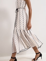 Phase Eight Cream Kimberly Midi Dress - Image 5 of 7