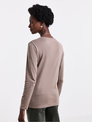 JD Williams Black The Crew Neck Pack Long Sleeve Tops 5 Pack - Image 3 of 5