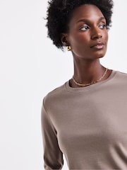 JD Williams Black The Crew Neck Pack Long Sleeve Tops 5 Pack - Image 5 of 5