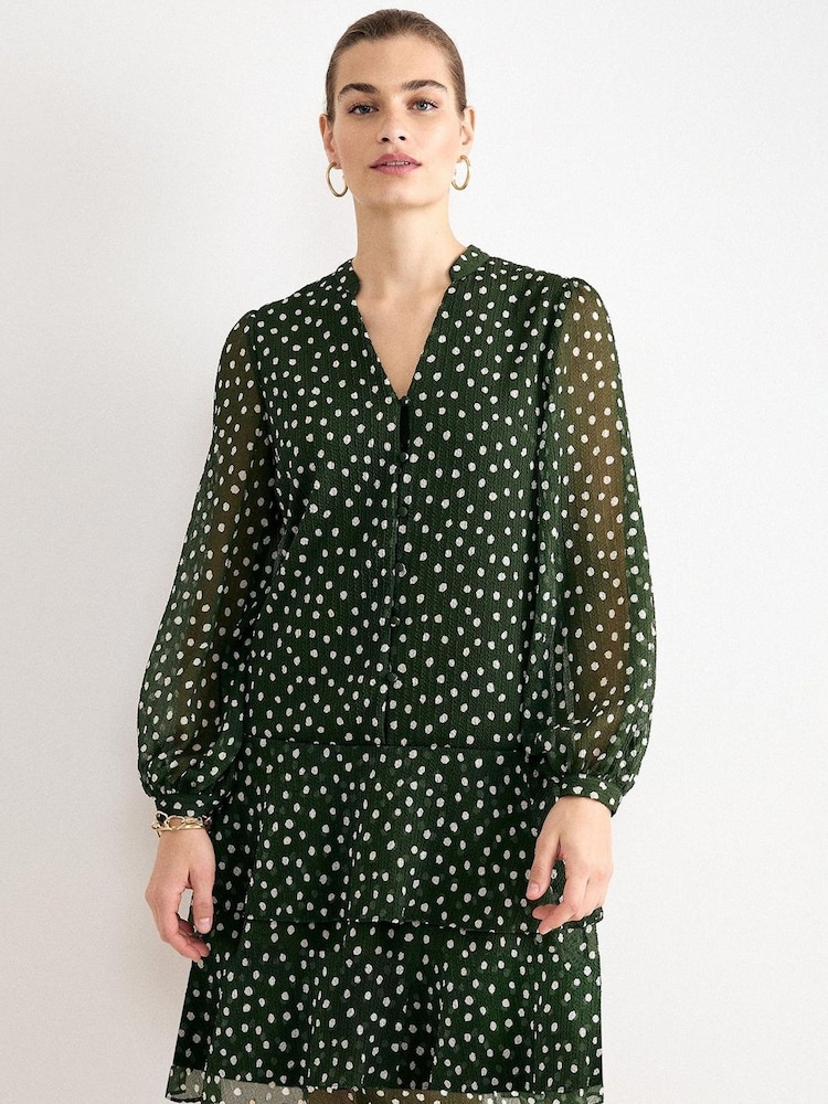 Phase Eight Green Alma Swing Dress - Image 1 of 6