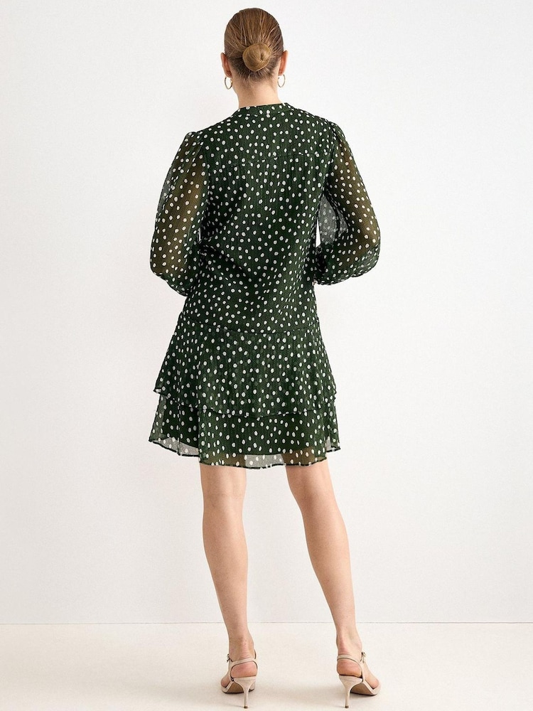 Phase Eight Green Alma Swing Dress - Image 2 of 6