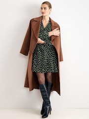 Phase Eight Green Alma Swing Dress - Image 3 of 6