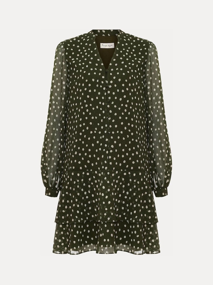 Phase Eight Green Alma Swing Dress - Image 6 of 6