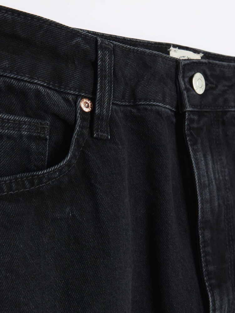 River Island Black Denim Split Detail Maxi Skirt - Image 6 of 6