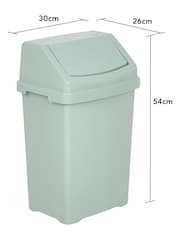 Wham Green Casa 25L Plastic Swing Bin - Image 4 of 4