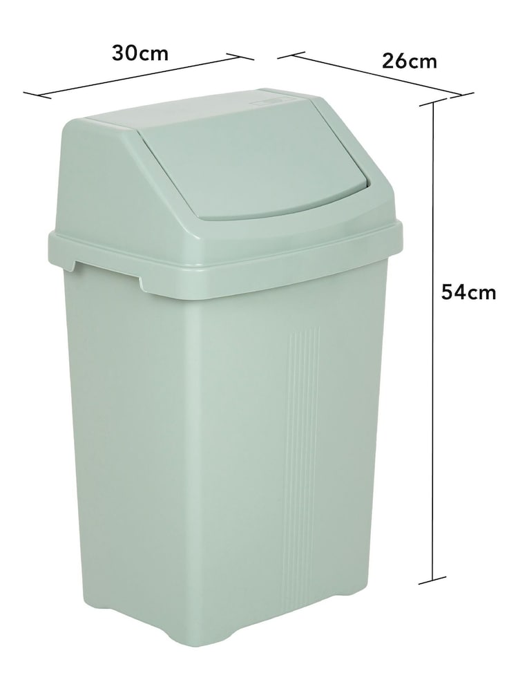 Wham Green Casa 25L Plastic Swing Bin - Image 4 of 4