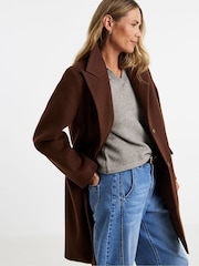 Orange - JD Williams Double Breasted Lined Coat - Bild 1 von 4