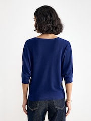 Phase Eight Blue Cristine Knit Jumper - Image 2 of 6