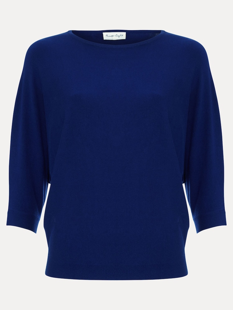 Phase Eight Blue Cristine Knit Jumper - Image 6 of 6