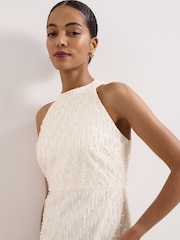 Phase Eight Cream Marie Beaded Dress - Image 4 of 7