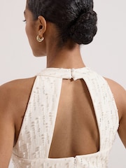Phase Eight Cream Marie Beaded Dress - Image 5 of 7