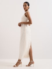 Phase Eight Cream Marie Beaded Dress - Image 7 of 7