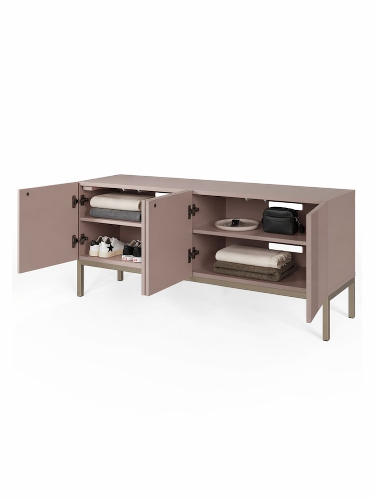Frank Olsen Mulberry Iona 4 Door Large TV Unit with Smart Feature - Image 11 of 11