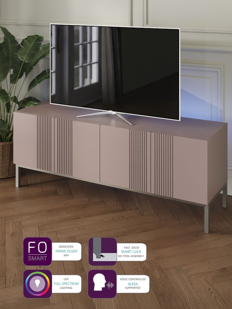 Frank Olsen Mulberry Iona 4 Door Large TV Unit with Smart Feature - Image 2 of 5