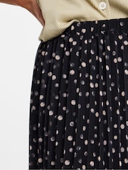 JD Williams Black Chiffon Pleated Midaxi Skirt - Image 4 of 4