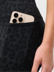 Sweaty Betty Black Leopard Print Full Length Power Workout Leggings - Image 6 of 6