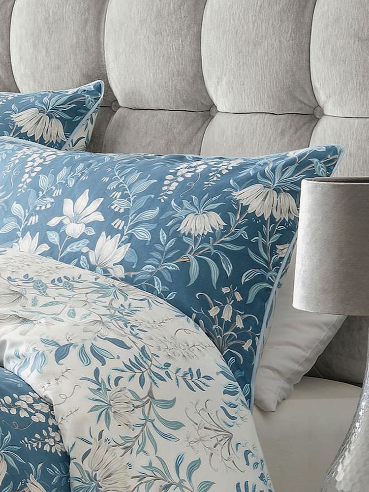 Laura Ashley Set of 2 Seaspray Parterre 100% Cotton Pillowcases - Image 1 of 2